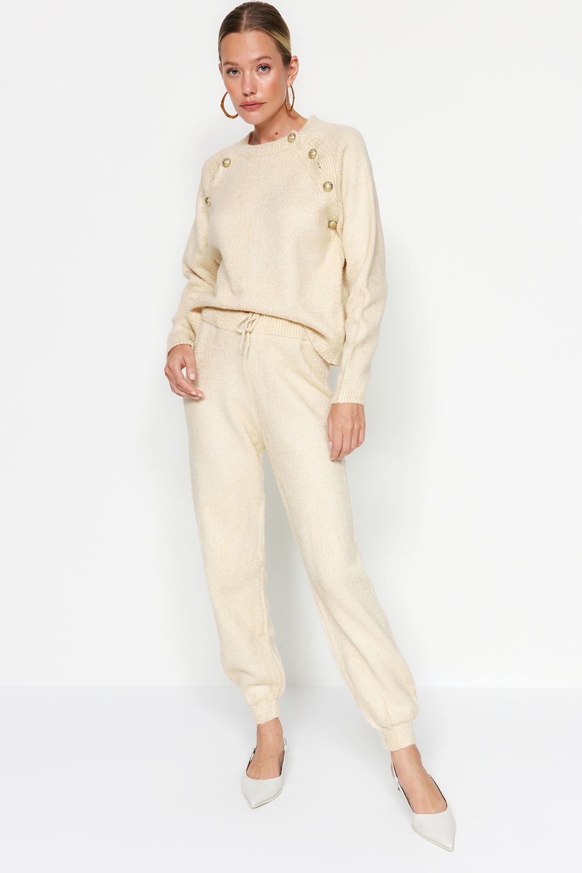 Женский стильный комплект нижнего белья с каменным трикотажем Комплект нижнего белья