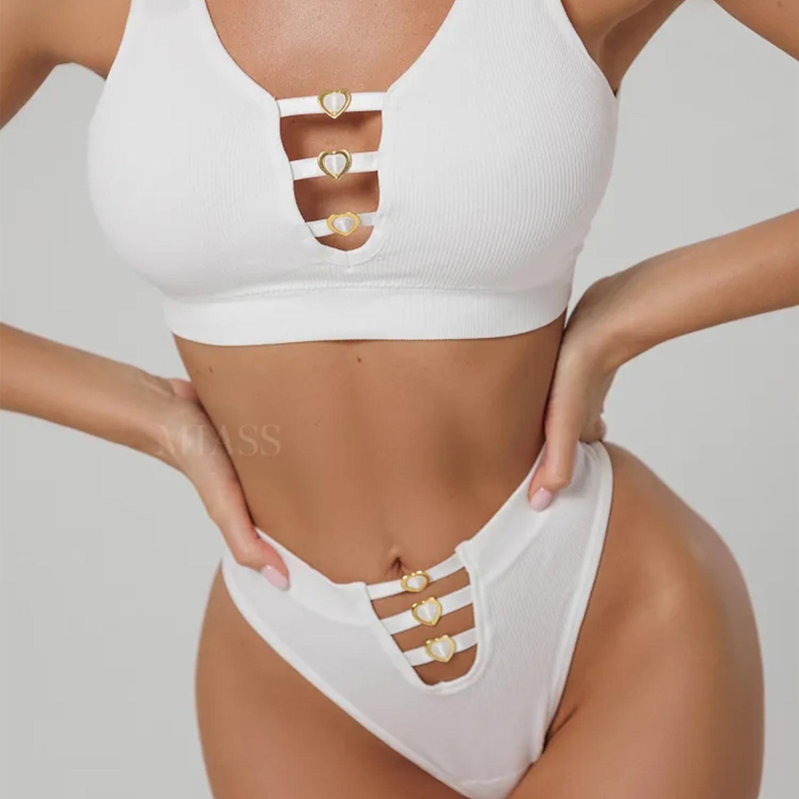 Сексуальный комплект нижнего белья из Европы и Америки, кружевной комплект нижнего белья L белый